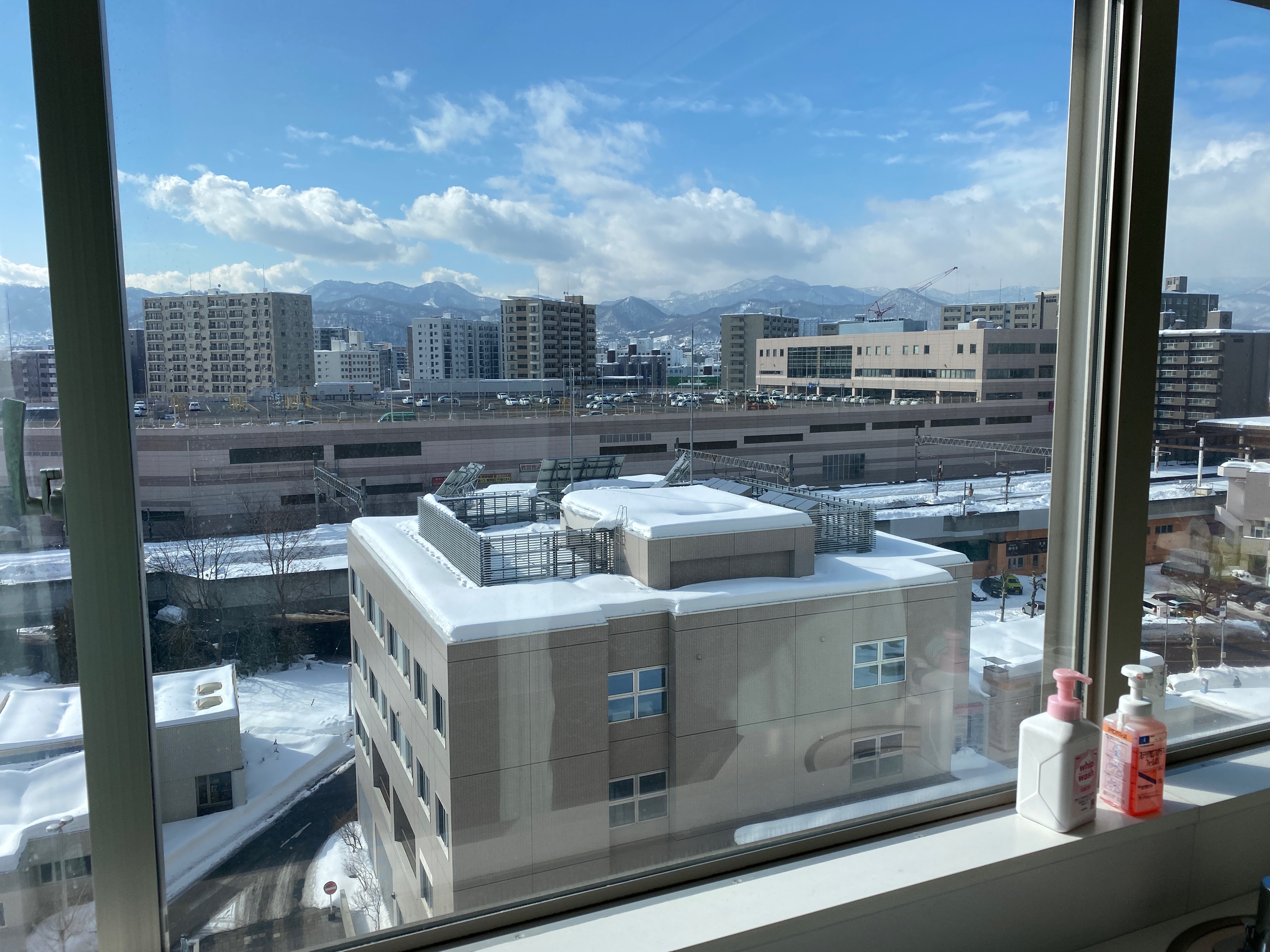 入院した病室の窓から見た風景